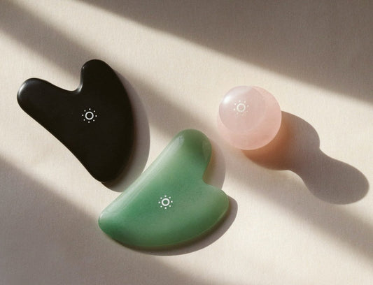 Piedras Colores Gua Sha Facial AHAL Bio Cosmética