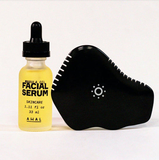 Piedra Bian Gua Sha facial suero AHAL Bio Cosmética