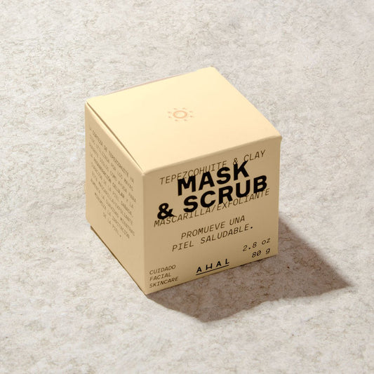 Mask & Scrub / Mascarilla - Exfoliante de Tepezcohuite - AHAL Bio Cosmética