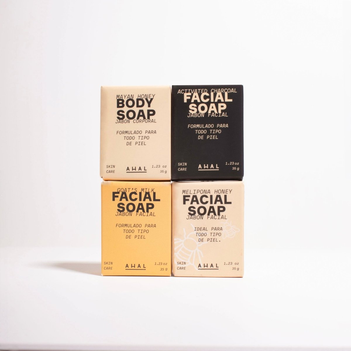 4 Pack - Mini Jabones Faciales - AHAL Bio Cosmética