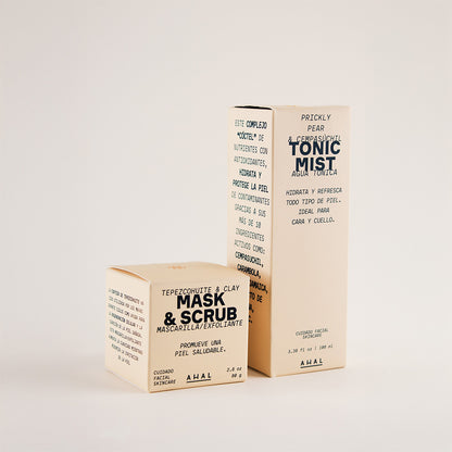 Agua Tónica+ Mascarilla/Exfoliante Tepezcohuite super pack